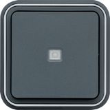 CUBYKO BUTTON LIGHT RECESSED IP55 GRAY