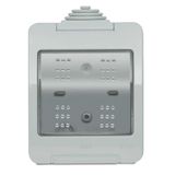 IP55 enclosure, 3 places, 3 modules width with Clamp Grey - Chiara