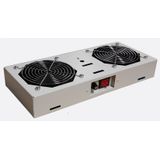 Roof Fan-unit 2 fans for S-RACK, switch (on/off), RAL7035