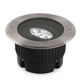 Recessed uplighting IP65-IP67 Gea Power LED Round  ø180mm LED 9W 4000K AISI 316 stainless steel 838lm