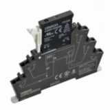 Slimline  SSR 6 mm, incl. socket, AC output TRIAC, 2 A, Push-in termin