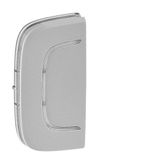 Cover plate Valena Allure - without marking - either side mounting - aluminium