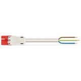 pre-assembled connecting cable;Eca;Socket/open-ended;red