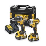 Cordless impact drill and screwdriver. DCD791+DCF887
