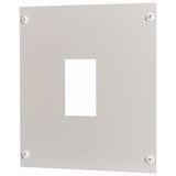 Front plate single mounting NZM4 for XVTL, horizontal HxW=600x600mm