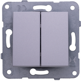 Karre Plus-Arkedia Silver Two Gang Switch