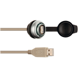 pass-through USB 3.0 form A, 1.5 m cable, design black Neutral lid