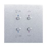 Art d'Arnould Epure MyHOME_Up light and shutter switch - brushed steel