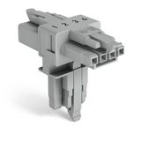 T-distribution connector 4-pole Cod. B gray