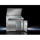TP One-piece console, WHD1: 1200x960x400/T2: 480 mm, Stainless steel 1.4301