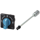 External Handle non-padlockable Blue & Black with shaft COMO CS