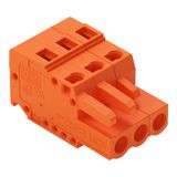 1-conductor female connector CAGE CLAMP® 2.5 mm² orange