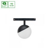 SYSTEM SHIFT - GLOBE, SPHERE TRACK LIGHT 100X148MM 5W 165DEG BLACK 5Y WARRANTY CASAMBI