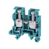 Feed-through terminal block, Screw connection, 2.5 mm², 250 V, 24 A, N