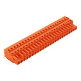 1-conductor female connector CAGE CLAMP® 2.5 mm² orange