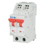 Miniature circuit breaker (MCB) with plug-in terminal, 10 A, 2p, characteristic: C