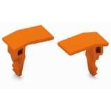 Lockout cap for wire insertion and actuating opening orange