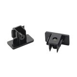 End caps for HV-track, surface-mounted, black, 2 pieces