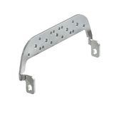 Shield clamp for industrial connector, Size: 8, Sheet steel, galvanize