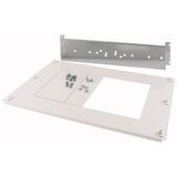 NH switch-disconnectors mounting unit, 630A, W=600mm, XNH3 3p, mounting on mounting plate