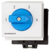 4 step switch, DIN-rail mounting, 1 pole, 20A,1-2-3-4