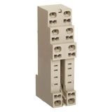 Socket, DIN rail mounting, 8-pin, screwless terminals PY  6000M