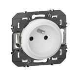 easyréno 2P+E low depth dooxie 16A white finish power socket