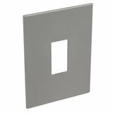 Arteor™ - American and South African standard plate 1 vertical square modules for 2'' x 4'' box - Magnesium