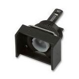 IP65 case for pushbutton unit, rectangular, momentary or indicator