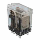 Relay, flange mount, plug-in, DPDT, 10 A, 48 VDC