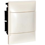 LEGRAND 1X4M FLUSH CABINET WHITE DOOR WITHOUT TERMINAL BLOCK FOR DRY WALL