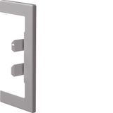 Wall cover plate for BR 68x130mm lid 80mm of sheet steel in light grey