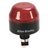 Allen-Bradley 855PS-B30LE422 855PS Panel Mount Strobe, Black Housing, 12...24V AC/DC, 65 mm, Red Lens, 22.5 mm Mounting Hole