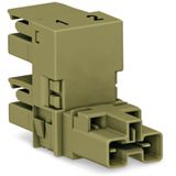 h-distribution connector 2-pole Cod. B light green