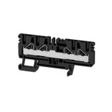 Feed-through terminal block, PUSH IN, 4 mm², 800 V, 32 A, Number of co