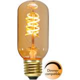 LED Lamp E27 T45 Decoled Spiral Amber