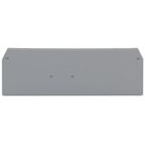 End and intermediate plate 2.5 mm thick gray