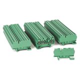 Allen-Bradley, 1492-L3T-G, Spring Clamp Terminal Block, One-Circuit Feed-Through Block, 2.5mm² (# 30 AWG - # 12 AWG), 2 Connection points on one side, Green,