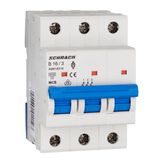 Miniature Circuit Breaker (MCB) AMPARO 6kA, B 16A, 3-pole