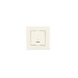 Karre Beige Illuminated Two Pole Switch ( 16A )