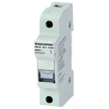 Modular Fuse holder 1P LED signalling 32A for cylindrical fuse 10x38. 
