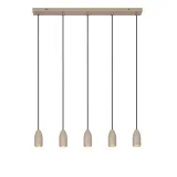 EVORA Pendant light-Taupe-Ø10-5xGU10-35W-Metal