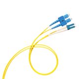 Ultra OS2 single-mode LCS³ duplex LC/SC optical cable - length 3m