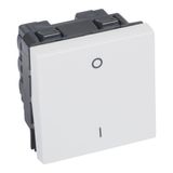 Arteor 10AX Double Pole Switch 2 Module Square White