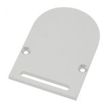 Profile end cap CLR round with longhole incl. Screws