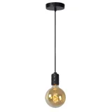 Lucide JOVA - Pendant light - Ø 4,6 cm - 1xE27 - Black