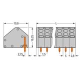 806-111 2-conductor female connector; 1.5 mm²; Pin spacing 5 mm