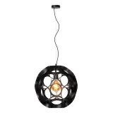 Lucide HANNELORE - Hanging lamp - Ø 40 cm - 1xE27 - Black