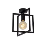 Lucide LUUK - Flush ceiling light - 1xE27 - Black