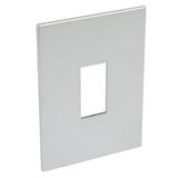 American and South African standard plate Arteor 1 vertical square modules for 2'' x 4'' box - soft alu